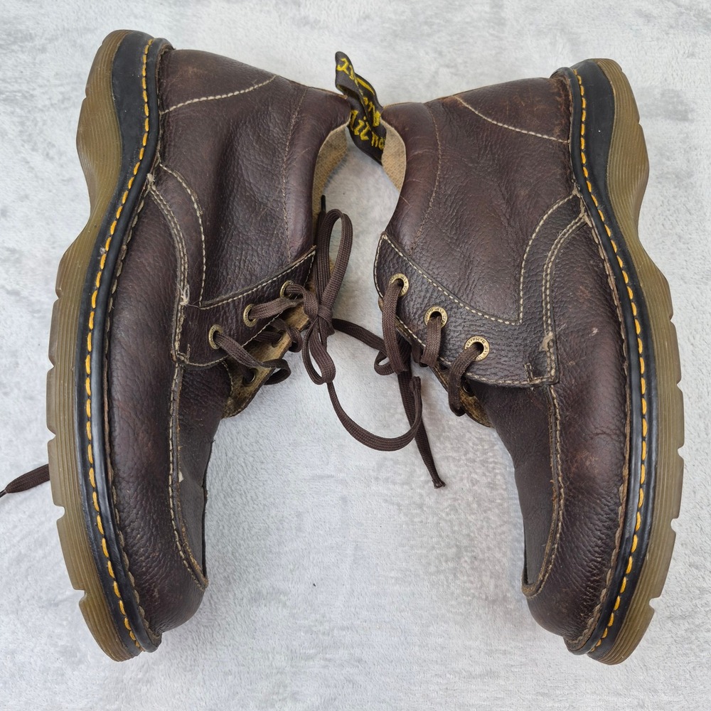 Doc Dr. Martens Paco Brown Leather Moc Toe Chukka Boots Mens 12 AW004 90s Punk - Picture 3 of 12